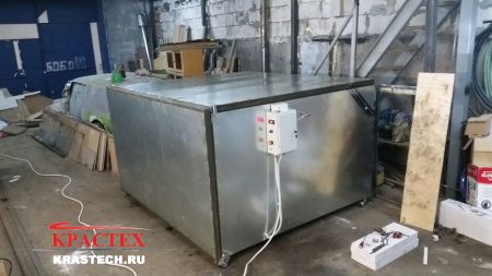 Линия порошковой покраски КРАСТЕХ на производстве мастерская «LUNA», Санкт-Петербург